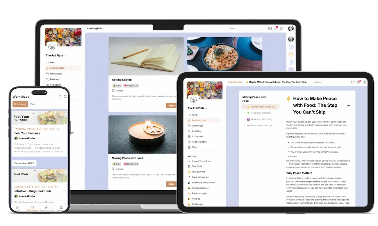 intuitive eating community